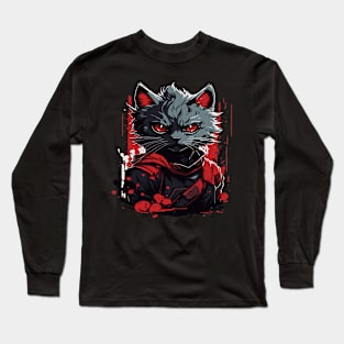 bloodthirsty cat Long Sleeve T-Shirt